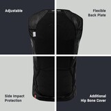 Rugbeschermer Heren Ski & Wintersport - Ademend Vest (2XL)