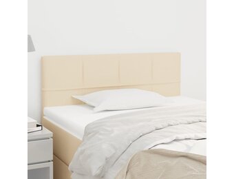 vidaXL Hoofdbord Crèmekleurig Stof 80x5x78/88 cm - 34% Korting