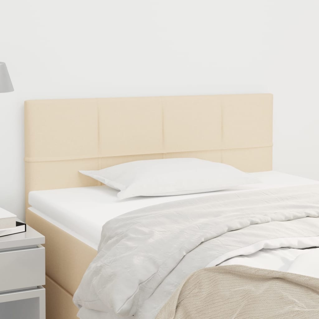 vidaXL Hoofdbord Crèmekleurig Stof 80x5x78/88 cm - 34% Korting