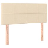 vidaXL Hoofdbord Crèmekleurig Stof 80x5x78/88 cm - 34% Korting