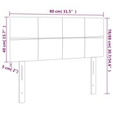 vidaXL Hoofdbord Crèmekleurig Stof 80x5x78/88 cm - 34% Korting
