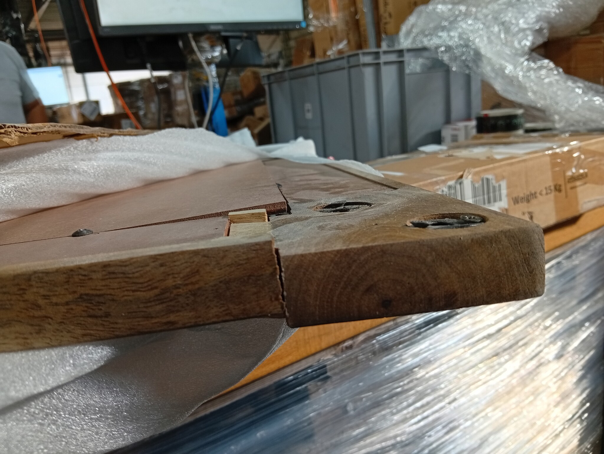 Naturel Houten Badkamerspiegel 50x70 cm - 59% Korting