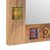 Naturel Houten Badkamerspiegel 50x70 cm - 59% Korting