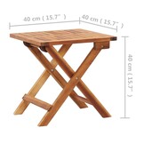 Inklapbare Houten Salontafel 40x40x40 cm - 33% Korting