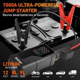 7000A Jump Starter & Bandenpomp met Powerbank - 34% Korting