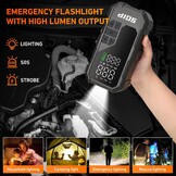 7000A Jump Starter & Bandenpomp met Powerbank - 34% Korting