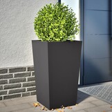 Set van 2 Stalen Plantenbakken Zwart - 35% Korting!