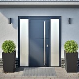 Set van 2 Stalen Plantenbakken Zwart - 35% Korting!