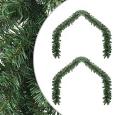 2x VidaXL Groene Kerstslinger 40m PVC - 34% Korting