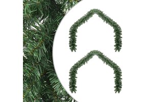 2x VidaXL Groene Kerstslinger 40m PVC - 34% Korting