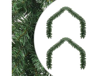2x VidaXL Groene Kerstslinger 40m PVC - 34% Korting