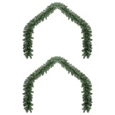 2x VidaXL Groene Kerstslinger 40m PVC - 34% Korting