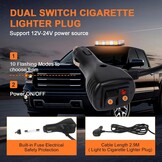 LED Stroboscoop Waarschuwingslicht Amber 54W IP67 (29% Korting)