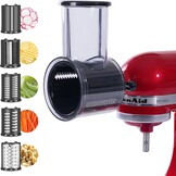 5-in-1 Rasp & Snijder Opzetstuk - KitchenAid & Cuisinart, 34% Korting