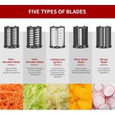 5-in-1 Rasp & Snijder Opzetstuk - KitchenAid & Cuisinart, 34% Korting