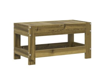 VidaXL Tuinvoetenbank Grenenhout 62x30x32 cm - 34% Korting!