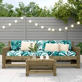 VidaXL Tuinvoetenbank Grenenhout 62x30x32 cm - 34% Korting!