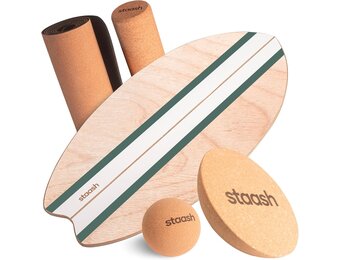 Evenwichtsbord met Kurkrol & Accessoires - 35% Korting