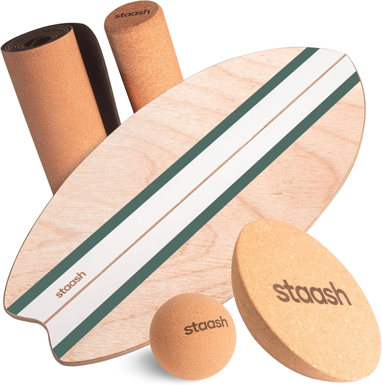 Evenwichtsbord met Kurkrol & Accessoires - 35% Korting