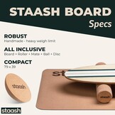 Evenwichtsbord met Kurkrol & Accessoires - 35% Korting