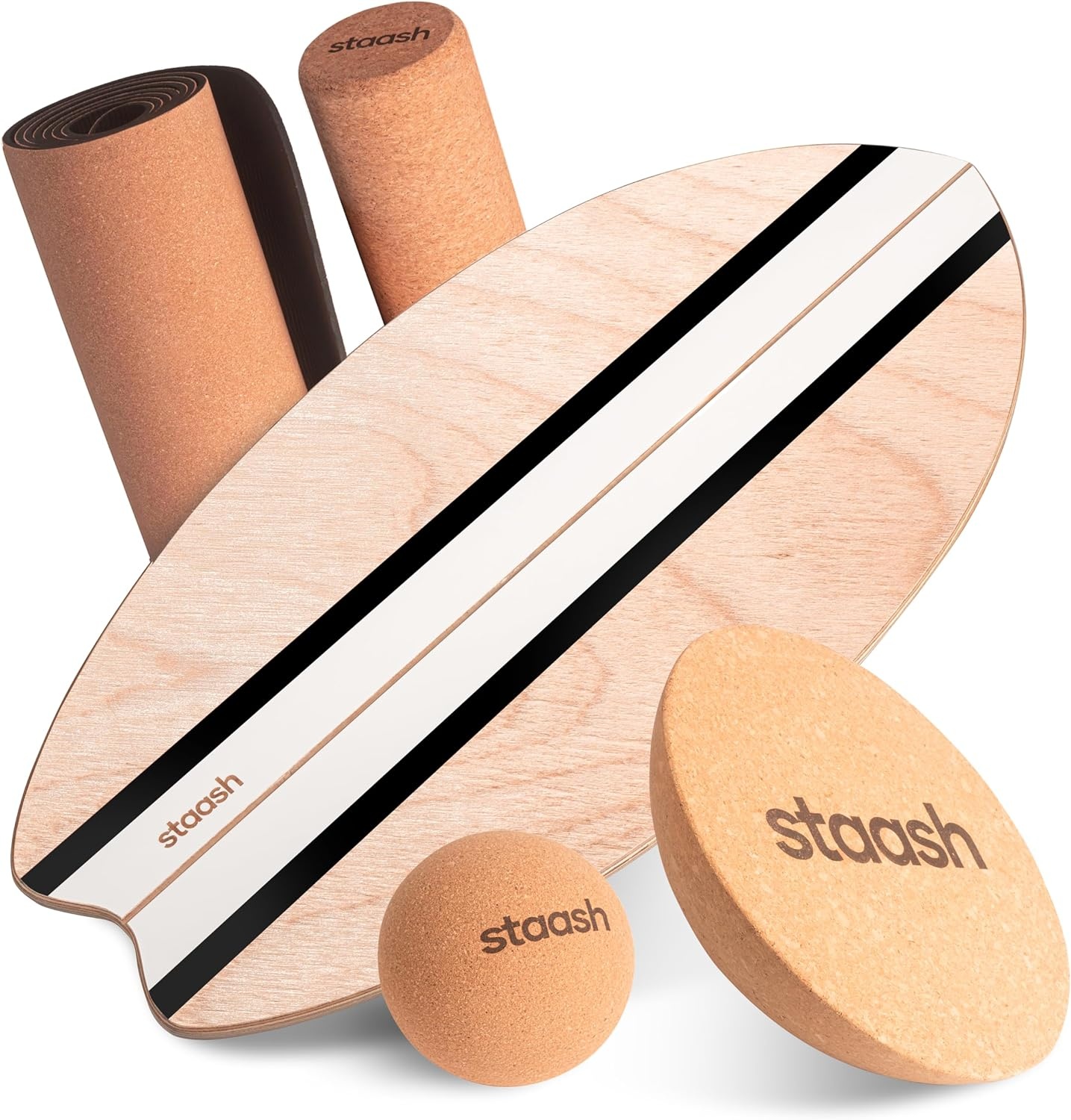 Evenwichtsbord met Kurkrol & Accessoires - 35% Korting
