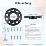 Spoorverbreders Set Mercedes-Benz 2x20mm 5/112 (29% Korting)