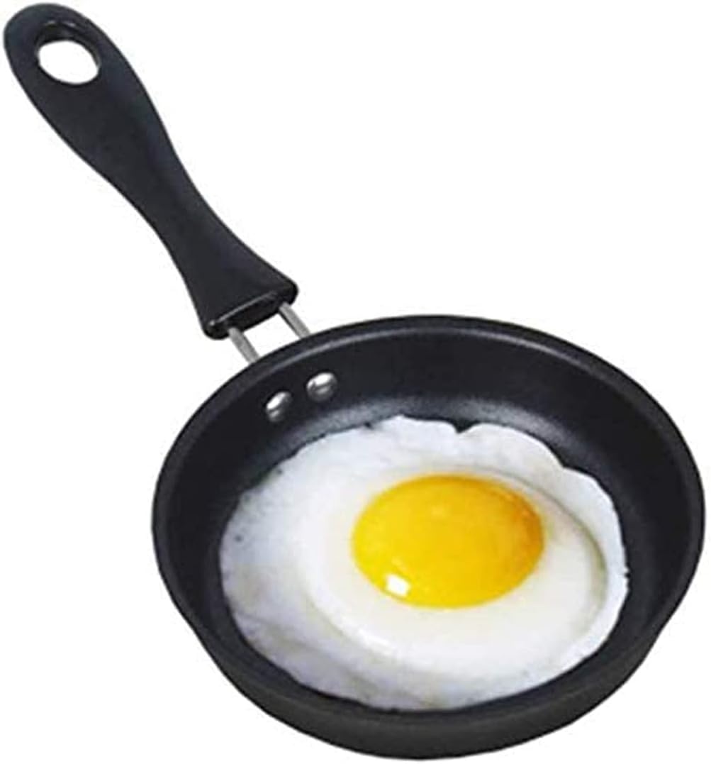 Mini Gietijzeren Koekenpan 12cm - Zwart | 29% Korting