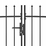vidaXL Poort met Speren - 5x2m Zwart - 55% Korting