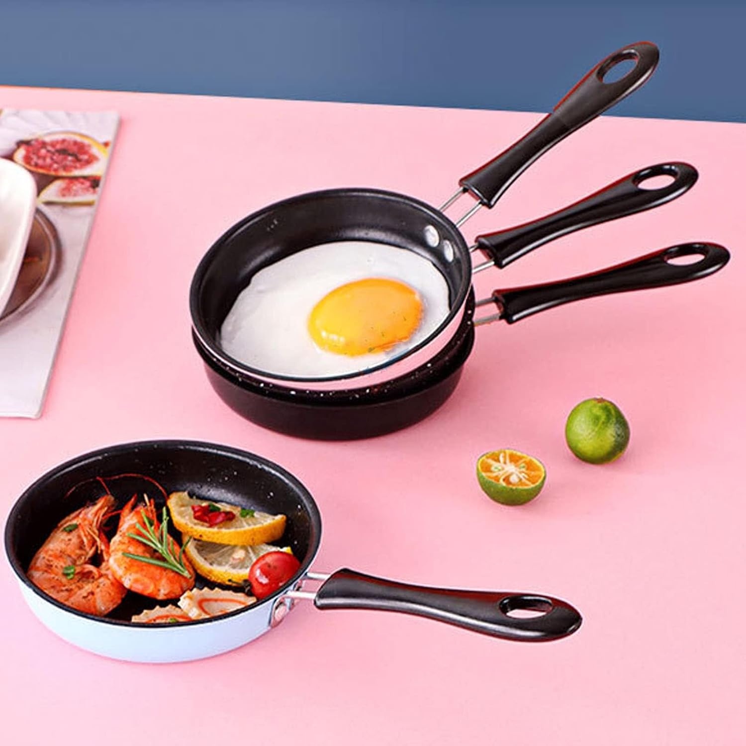 Mini Koekenpan 12cm RVS Roze - 33% Korting
