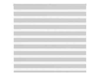 Lichtgrijs Zebra Rolgordijn 155x100 cm - 53% Korting!