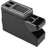 Middenconsole met Opbergvakken & USB - Zwart Lederlook (30% Korting)