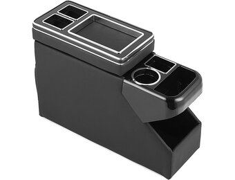 Middenconsole met Opbergvakken & USB - Zwart Lederlook (30% Korting)