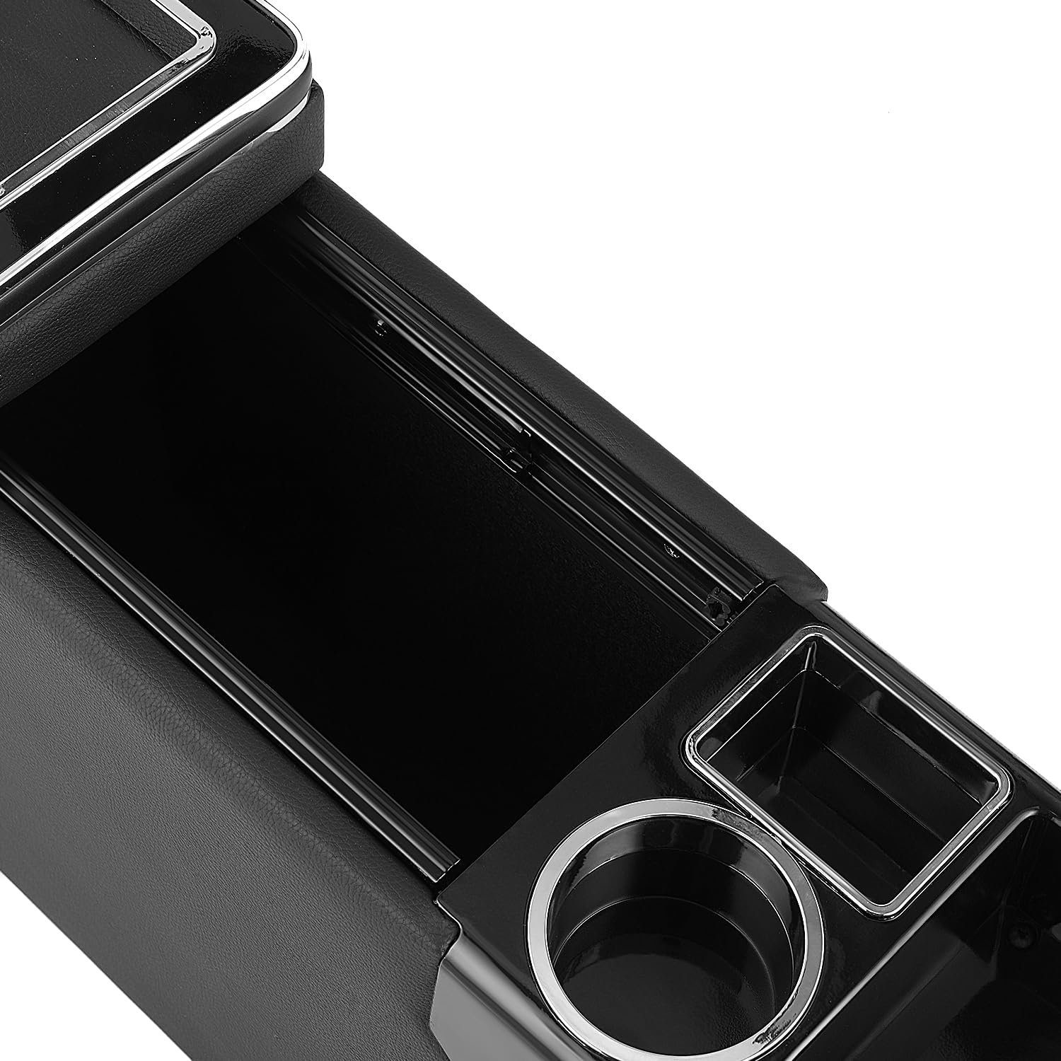 Middenconsole met Opbergvakken & USB - Zwart Lederlook (30% Korting)