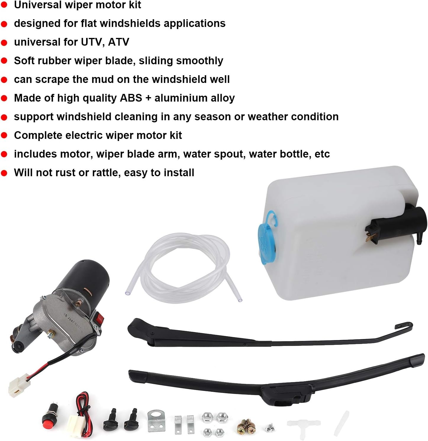 Universele Elektrische Ruitenwisser Kit 12V 30W - 34% Korting!