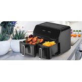Zelmer Dual Airfryer 9L - 2700W met Kijkvenster | 59% Korting