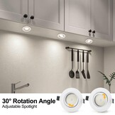 10x LED Inbouwspots Dimbaar - 5.5W Neutraal Wit - Mat Wit - 29% Korting