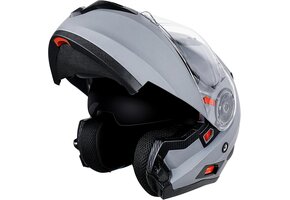 NENKI Motorhelm Klaphelm - ECE 22.06 - Maat L - Mat Zwart