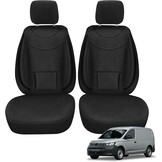 VW Caddy Autostoelhoezen Voorstoelen Zwart (2011-2021) - 29% Korting