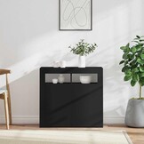 Zwart Dressoir met LED-verlichting 80x35x75 cm (59% Korting)