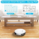 Tikom Robotstofzuiger G8000 Pro - 4500 Pa, 2-in-1, Wifi, Wit - 59% Korting!