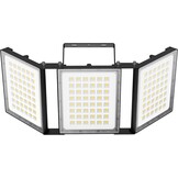 LED Breedstraler voor parkeerplaatsen & sportvelden 600W 60000 Lumen 6000K Daglichtwit IP66 Waterbestendig Zwart 3-kops draaibaar & kantelbaar
