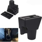 Dubbellaagse armsteunbox voor Kia Picanto 2006-2019, opbergdoos voor middenconsole met bekerhouder, accessoires, zwart