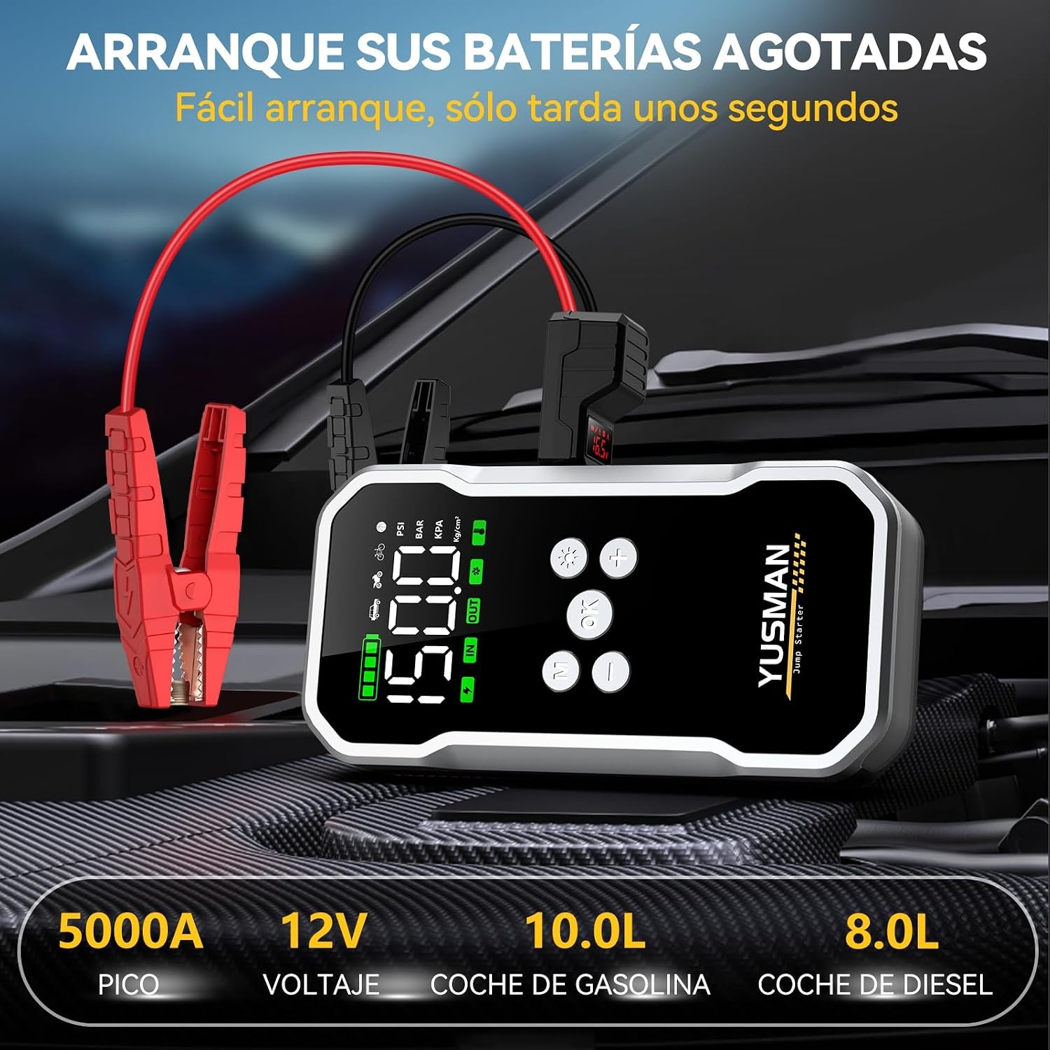 YUSMAN Auto starthulp powerbank F03 GES