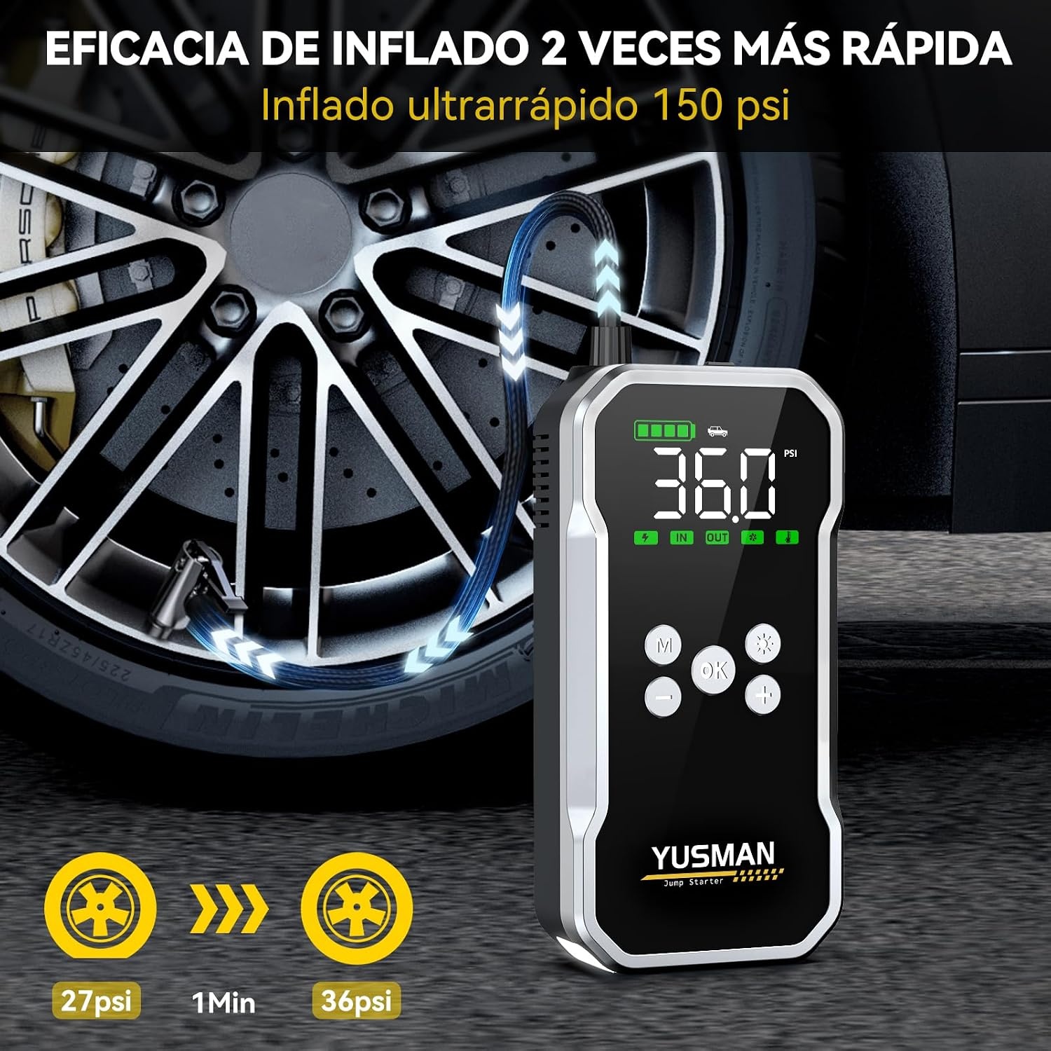 YUSMAN Auto starthulp powerbank F03 GES