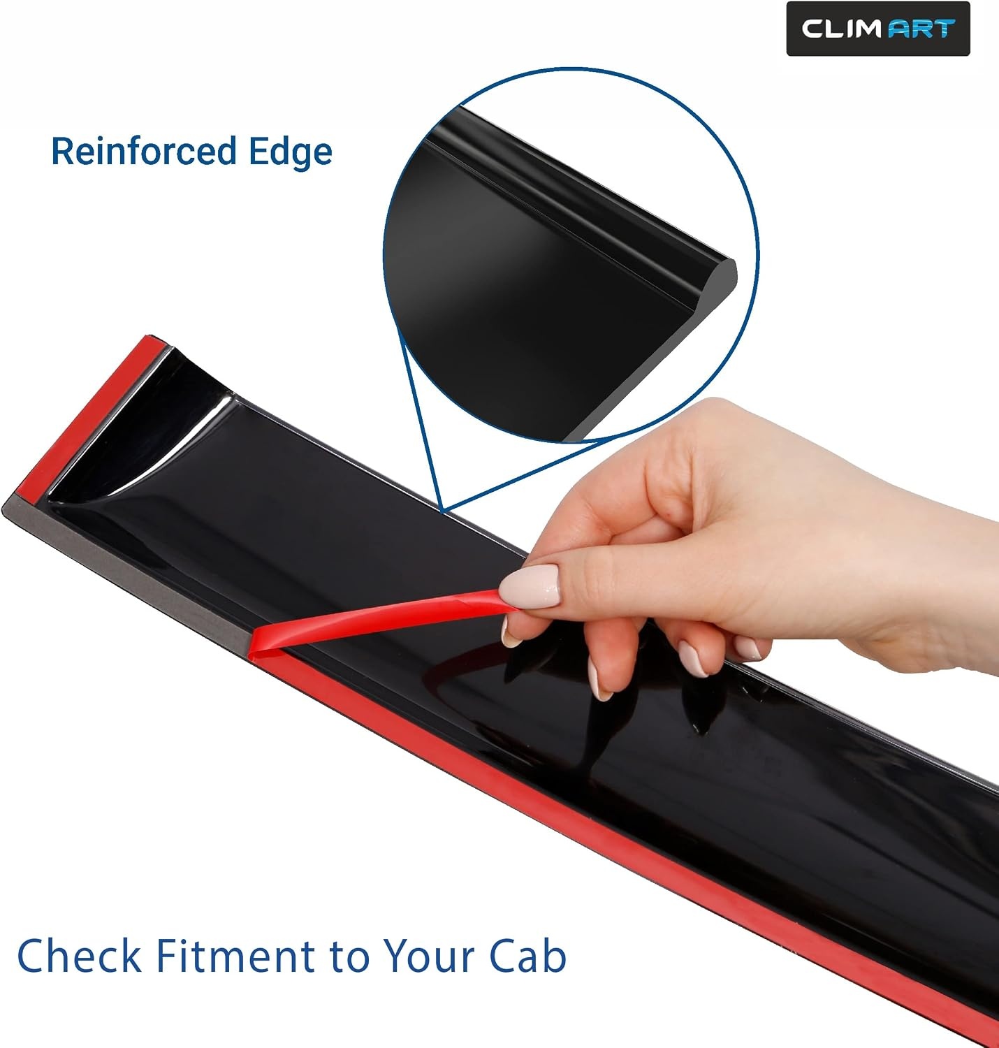 CLIM ART Winddeflector voor/compatibel met Honda CR-V 18-23 - Tape on 4 st