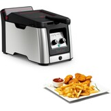 Tefal Clear Duo Frituurpan - 3,5 Liter - Zilver/Zwart