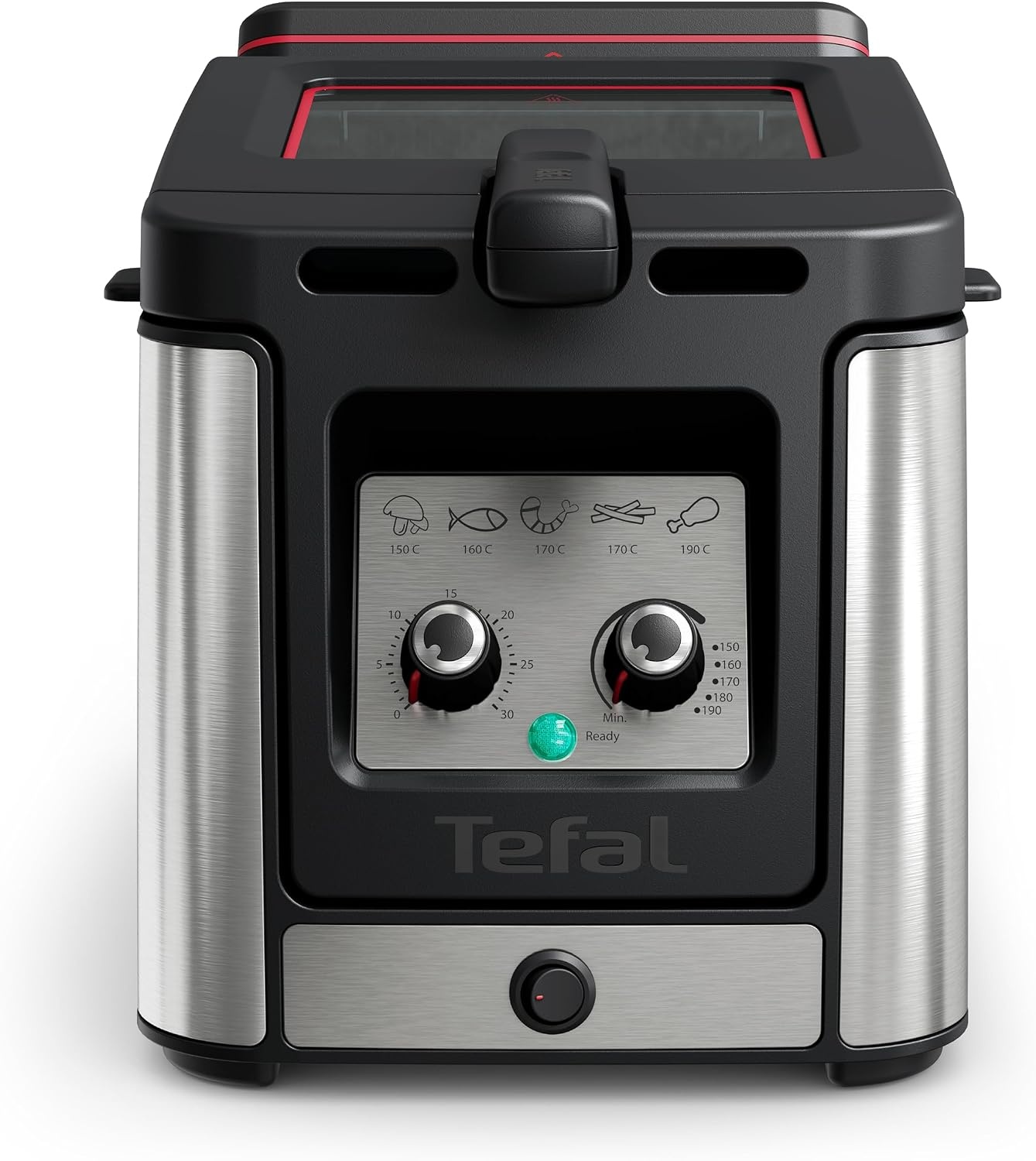 Tefal Clear Duo Frituurpan - 3,5 Liter - Zilver/Zwart