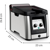 Tefal Clear Duo Frituurpan - 3,5 Liter - Zilver/Zwart