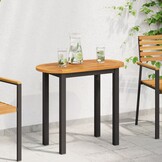 vidaXL Tafelblad Bruin 80 x 40 x 2 cm Massief acaciahout