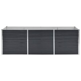 vidaXL Plantenbak verhoogd 240x80x77 cm gegalvaniseerd staal antraciet